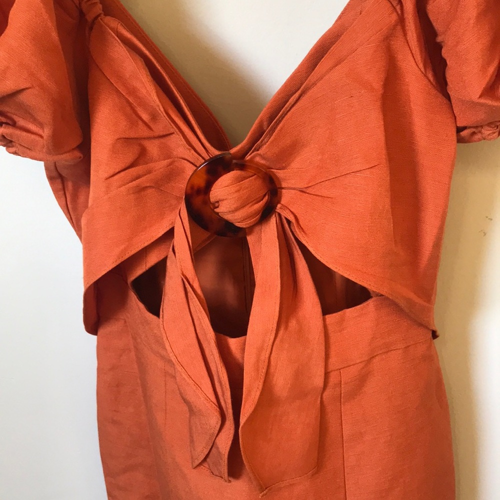 Significant Other•Solace Tie Bodice Linen Dress - Picture 7 of 12